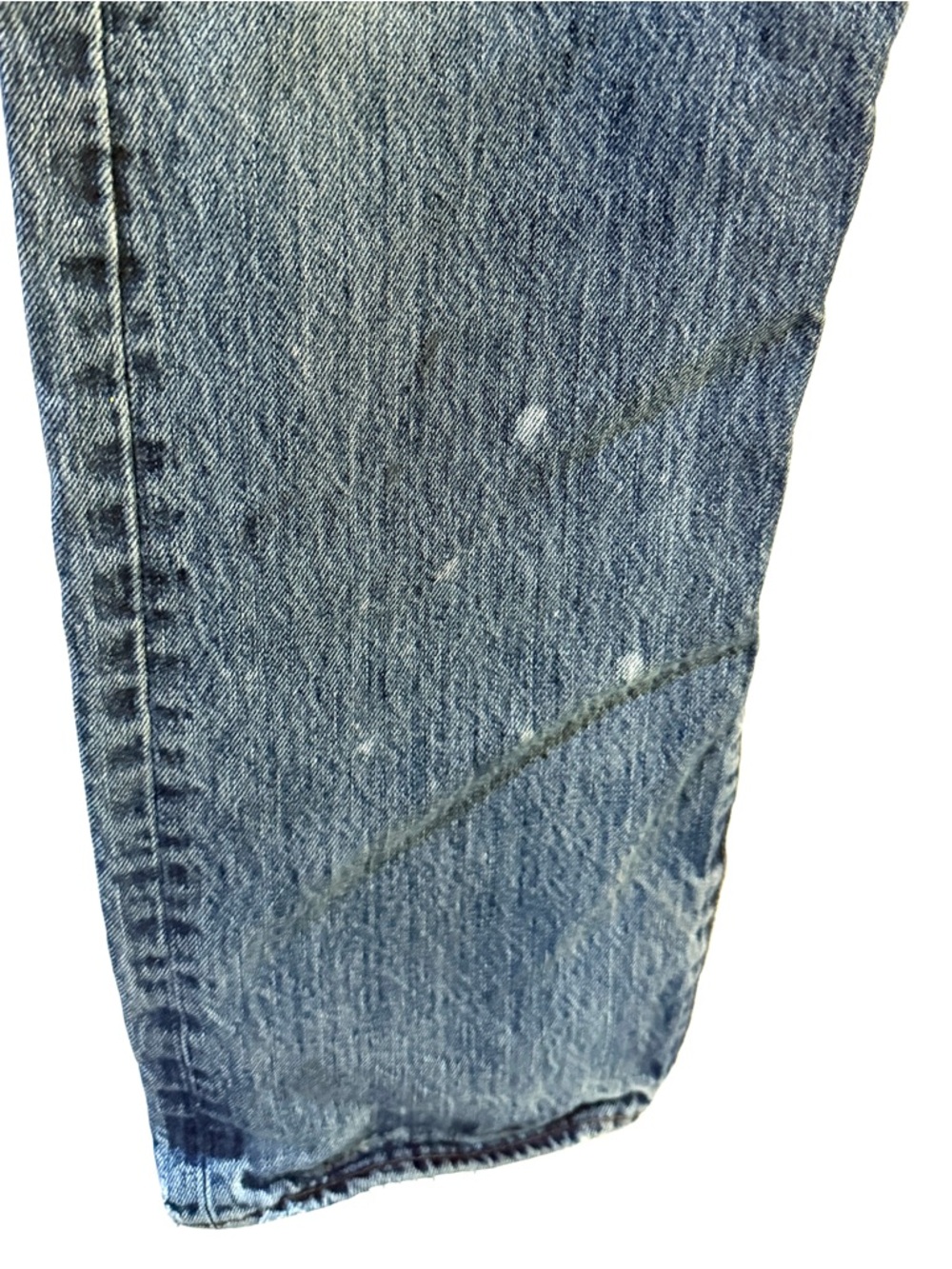 Levi’s 501 Farmer Owned Distressed Faded Working Man’s Straight-Leg Work Jeans - Picture 8 of 13